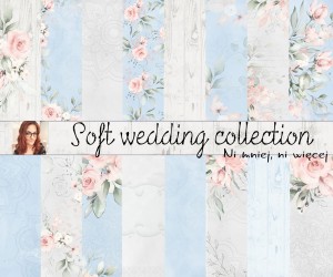 Soft Wedding niebieski A4 papiery do druku
