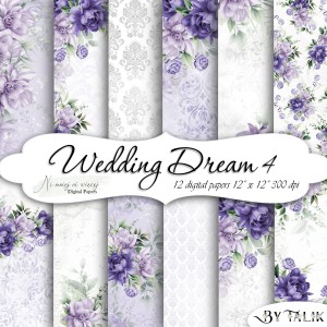 Wedding Dream 4 KWADRAT papiery do druku 