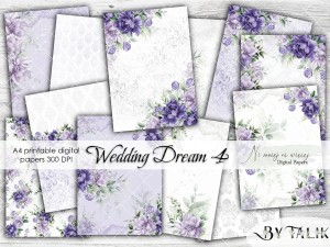 A4 Wedding Dream 4 papiery do druku 