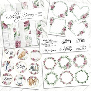 Zestaw powiększony Wedding Dream A4 do druku