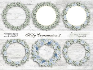 Holy Communion 2 wianki do druku