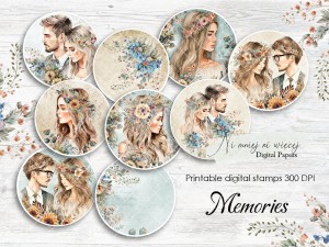 Memories digi stemple ślubne