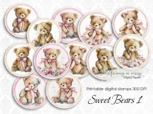 Sweet Bears 1 digi stemple