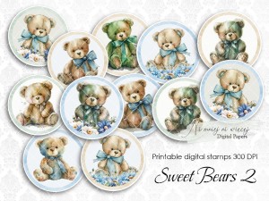 Sweet Bears 2 digi stemple