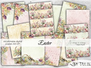 Easter A4 papiery do druku