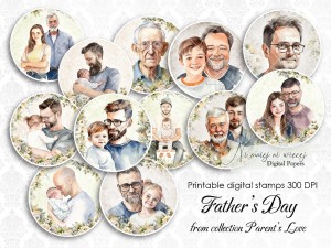 Parent's Love digi stemple Dzień Ojca