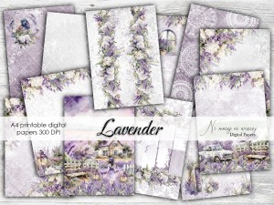 Lavender A4 papiery do druku