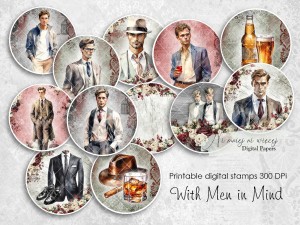 With Men in Mind digi stemple
