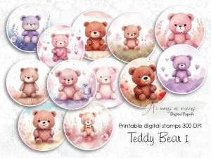 Teddy Bear 1 digi stemple