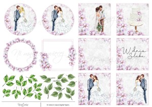 Kwiat Wiśni digi stemple ślubne 