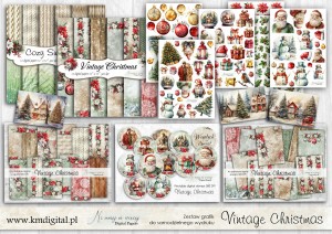 Vintage Christmas ZESTAW POWIĘKSZONY