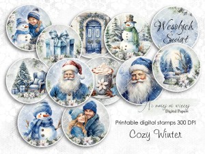 Cozy Winter stemple do druku