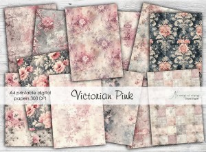 A4 Victorian Pink- papiery do druku
