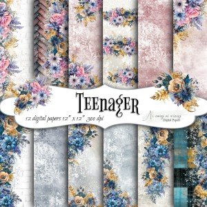 Teenager- papiery do druku KWADRAT