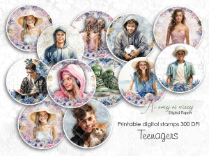 Teenagers stemple 2 do druku