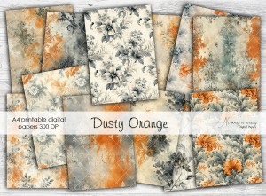 A4 Dusty Orange- papiery do druku