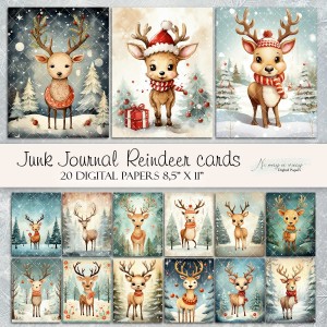 Renifery - tagi / papiery do druku