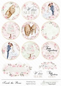 Touch the Roses digi stemple ślub
