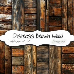 Deski brązowe ciemne- papiery do druku KWADRAT