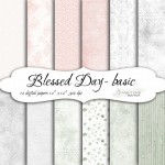 TŁA Blessed Day 1 KWADRAT papiery do druku