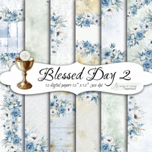 Blessed Day 2 KWADRAT papiery do druku