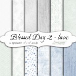 TŁA Blessed Day 2 KWADRAT papiery do druku
