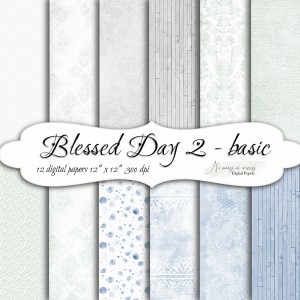 TŁA Blessed Day 2 KWADRAT papiery do druku