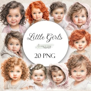 Little Girls- zestaw grafik do druku
