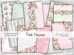 A4 Pink Dreams papiery do druku
