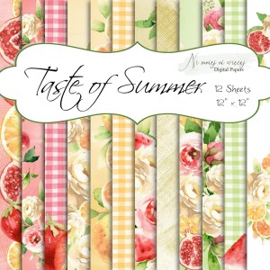 Taste of Summer KWADRAT papiery do druku 