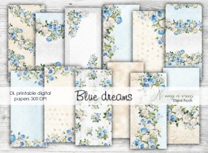 DL Blue Dreams papiery do druku