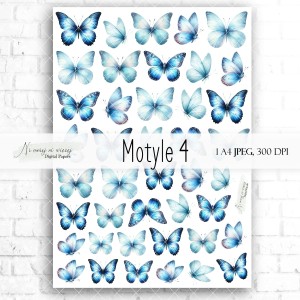 Arkusz grafik "Motyle 4" do wydruku