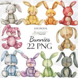Bunnies zestaw grafik do druku 