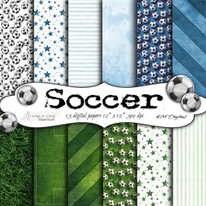 Soccer KWADRAT papiery do druku