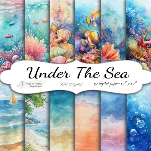 Under The Sea KWADRAT papiery do druku