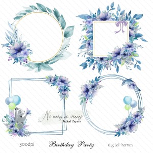 Birthday Party ramki do druku 