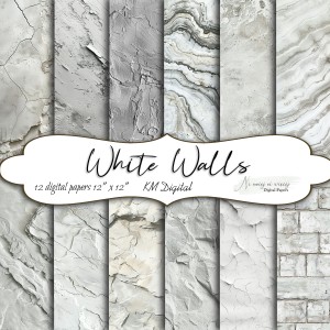 White walls KWADRAT papiery do druku