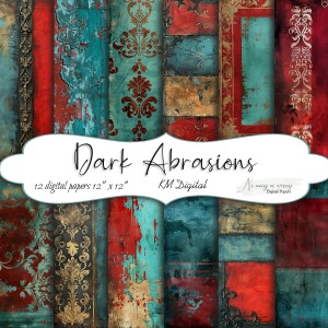 Dark Abrasions KWADRAT papiery do druku