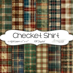 Checket Shirt KWADRAT papiery do druku