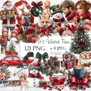 It's Winter Time- grafiki świąteczne do samodzielnego wydruku 