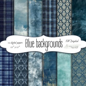 Blue backgrounds KWADRAT papiery do druku