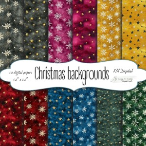 Christmas backgrounds KWADRAT papiery do druku