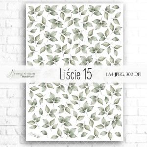 Arkusz grafik "Liście 15" do wydruku