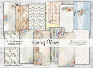 DL Spring Vibes papiery do druku