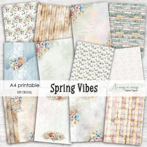 A4 Spring Vibes papiery do druku 