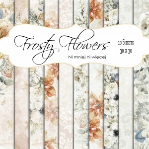 Frosty Flowers KWADRAT papiery do druku
