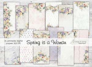 DL Spring is a Woman papiery do druku 