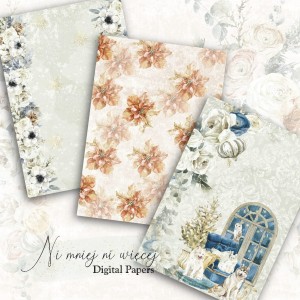 Frosty Flowers A4 papiery do druku