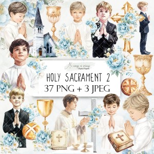 Holy Sacrament 2 - zestaw grafik komunijnych do druku