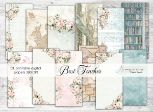 DL Best Teacher papiery do druku